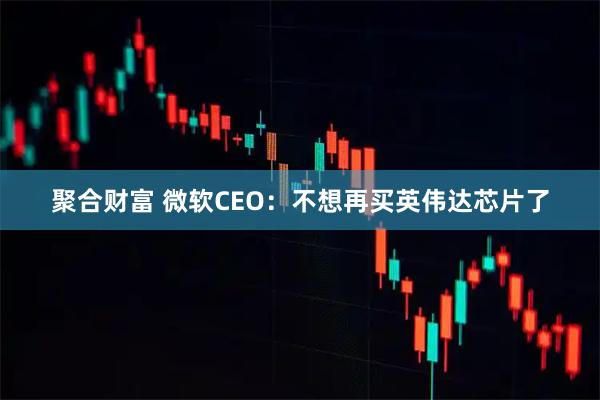 聚合财富 微软CEO:不想再买英伟达芯片了