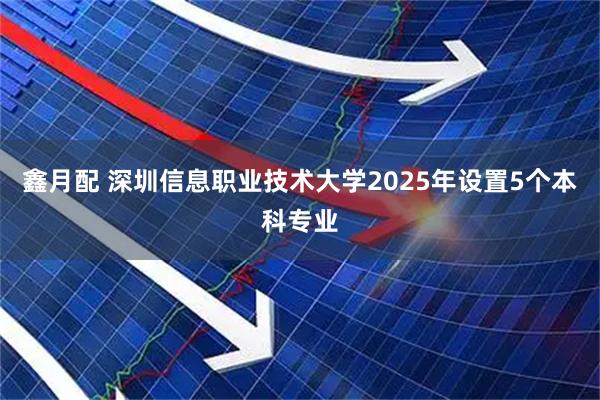 鑫月配 深圳信息职业技术大学2025年设置5个本科专业
